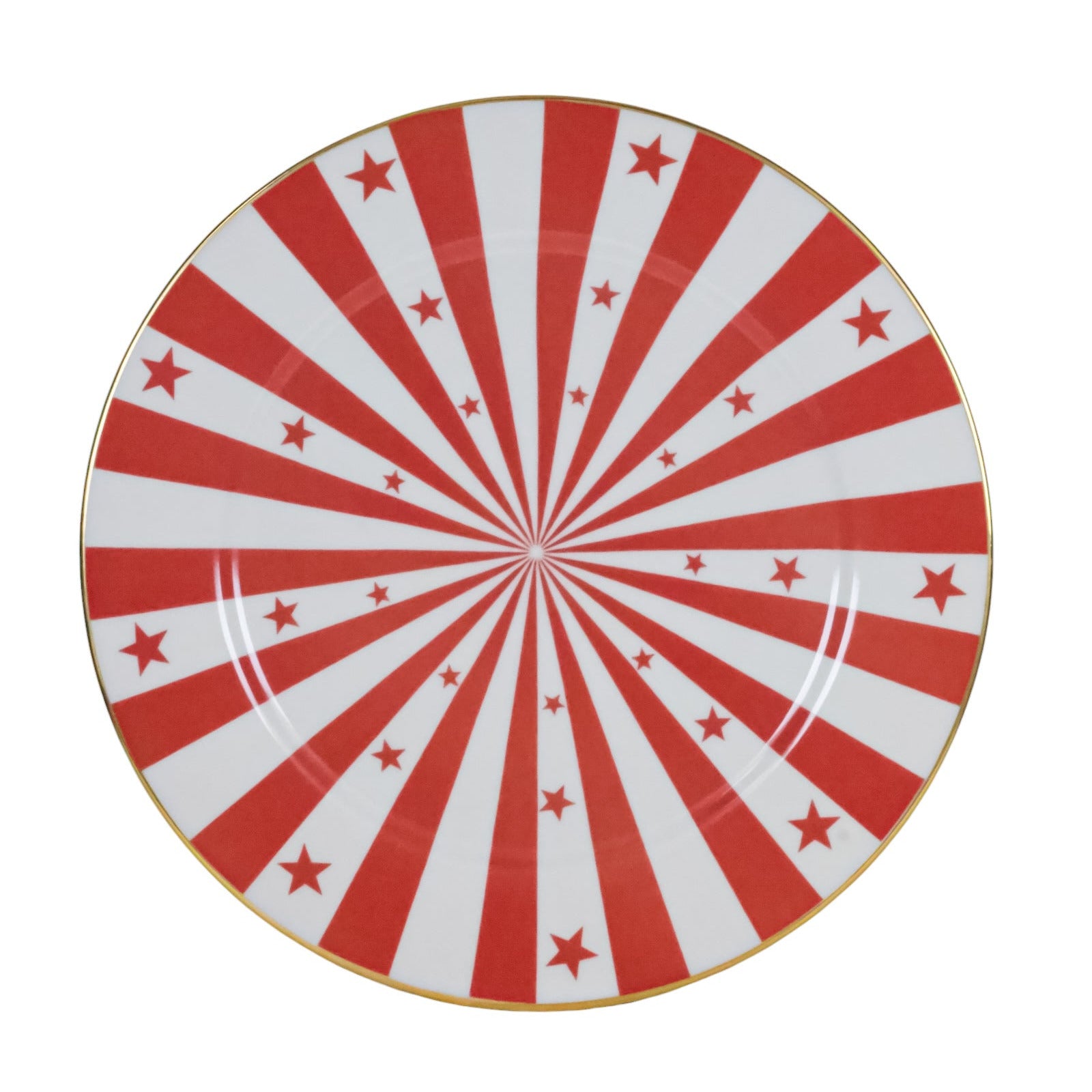 Piatto CIR2 piano filo oro cm 25